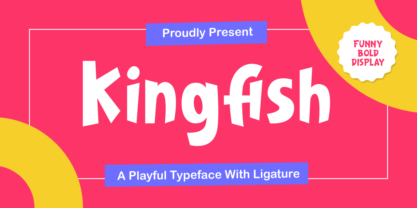 Пример шрифта Kingfish #1